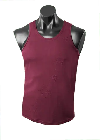 Aussie Pacific Botany Men's Singlet 1107 Casual Wear Aussie Pacific Maroon S